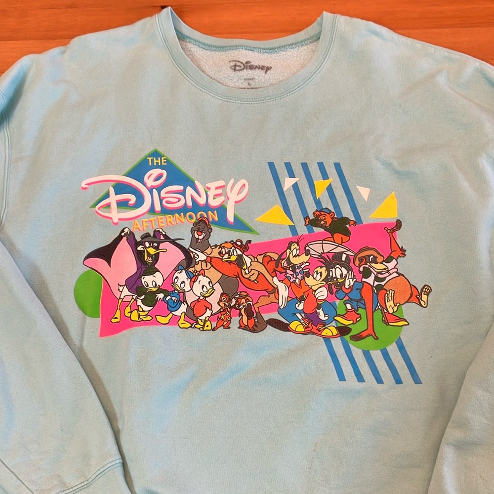 EUC Disney The Disney Afternoon Retro Crewneck - BoxLunch Exclusive